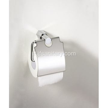 Porte Papier Toilette Avec Couvercle Chrome Poli